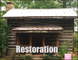 Historic Log Cabin Restoration  Rural Hall, North Carolina